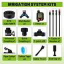 100FT Drip Irrigation Kit - 28 Adjustable 360 Nozzles & T-Connectors for Garden, Lawn & Plant Watering System