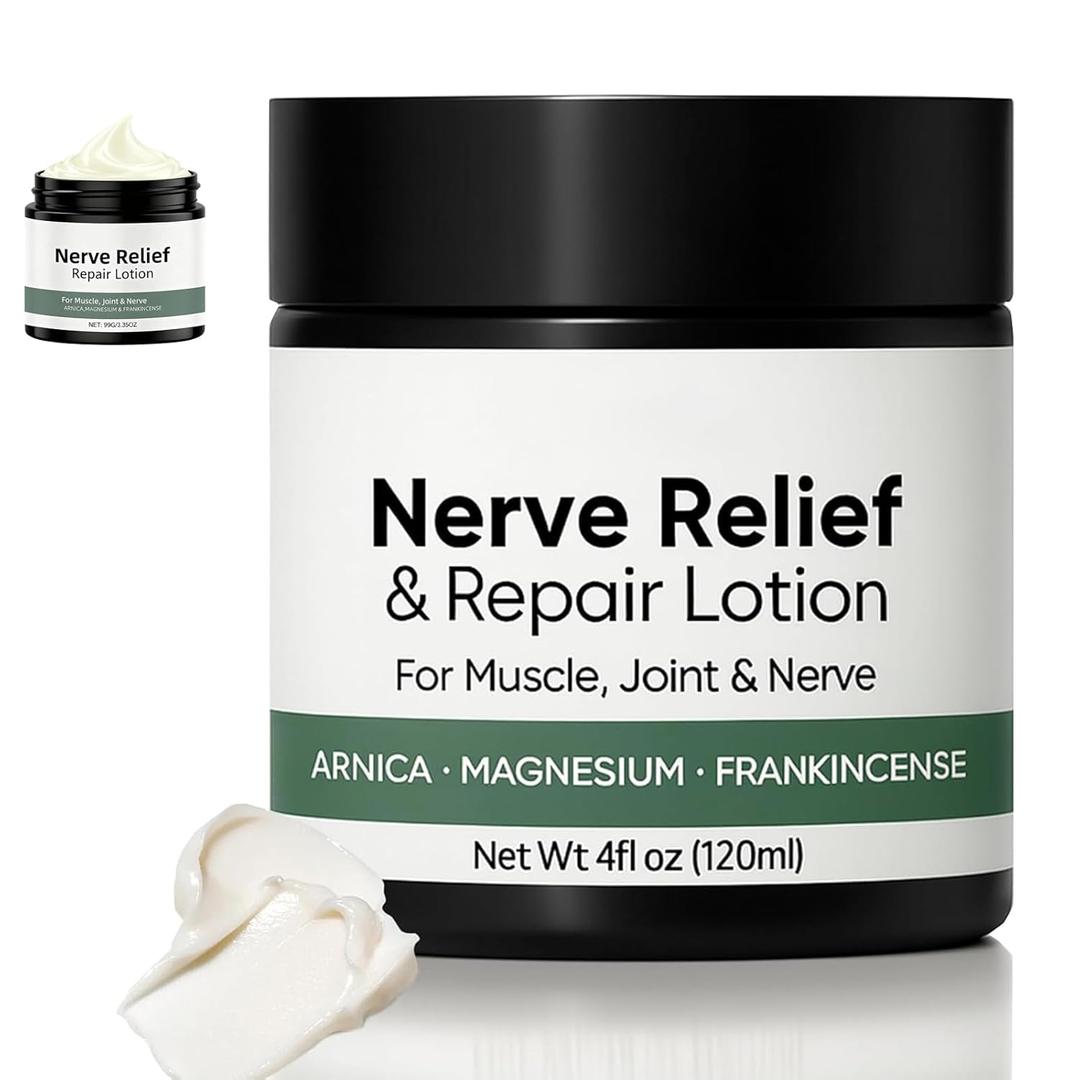 Alcura Nerve Cream, Neuropathy Lotion with Arnica, Magnesium Moisturizing Body Cream, Natural Soothing For Joint,Daily Nourishment for forKnee, Hands, Feet & Legs
