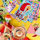 2 x 24 Sheets Mexican Fiesta Party Stickers, Cinco De Mayo Sticker, Make Your Own Mexican Carnival Stickers, Carnival Themed Party Supplies