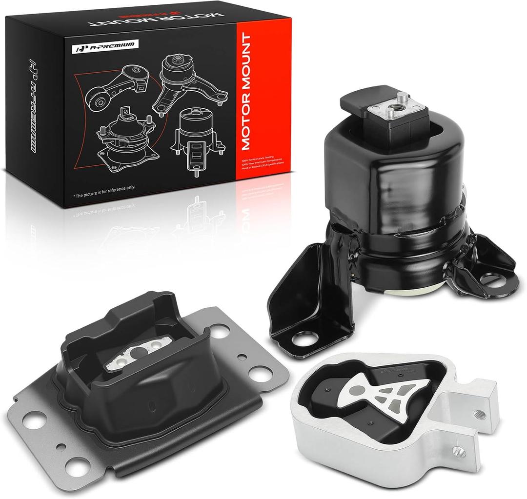 A-Premium Engine Motor and Transmission Mount Kit Compatible with Ford Fusion 2013 2014 2015 2016 2.5L, 3-PC Set, Replace# 6G9Z6068A, DG9Z6038H