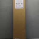 LOTUS & WINDOWARE Cordless Faux Wood Blinds, 35" Wide x 72" Long,Smooth,Light Gray, 2 Inch Horizontal Blinds  for Living Room, Bedroom, Interior Door Windows