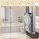 Hand Towel Bar,Upgrade Self-Adhesive Kitchen Towel Holder Reduce Fall Off, Rustproof Fold-Down Bathroom Hand Towel Holder Stick on Wall, No Drill Suction Cup Towel Bar