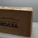 VEVOR Utility Service Cart, 2 Shelf 550LBS Heavy Duty Plastic Rolling Utility Cart, Medium Lipped Shelf, 360 Swivel Wheels, Ergonomic Storage Handle for Warehouse Garage, Black