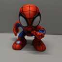 Marvel Spidey and His Amazing Friends Amazing Flip Spidey - 12-Inch Animatronic Plush with Lights, Sounds, and Web Dart Launcher