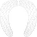 Gel Toilet Seat Cushion Washable Toilet Seat Cover,Padded Riser Cushion for Toilets & Commode Chair Reusable Adhesive Donut Pad U-Shape for Family