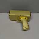 Prop Gold Money Shooter Gun that Look Real Fake Money Gun,Fake Cash Gun That Can Scatter Money Like Rain, for Parties, Wedding.