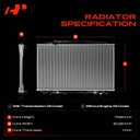 A-Premium Engine Coolant Radiator Assembly with Transmission Oil Cooler Compatible with Honda Odyssey 2005 2006 2007 2008 2009 2010, Automatic Transmission