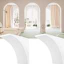UNIFAMILY 2Pcs Gypsum Doorway Arch Kit, 8.5 x 8.5 x 5IN Interior Doorway Precurved Drywall, Rounded DIY Arch Doorway Kit for Corner Molding, Easy to Add Wall Arch Molding to Any Opening for Decoration
