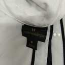 Worthington Elegant white blouse with black accents, Small