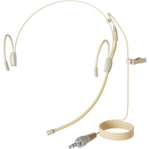 J K Pro Earhook Headset Headworn Microphone MIC-J 060 Compatible with Sennheiser Wireless Bodypack Transmitter - 1/8'' TRS Locking Screw Plug