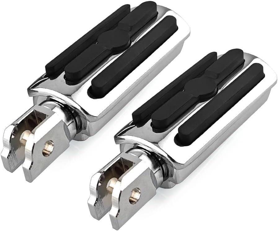Front Rider Foot Pegs, Motorcycle Foot Rest Highway Foot Pegs Compatible with Harley Softail Breakout Street Bob Sport Glide Low Rider FXST 2018-2023 Chrome