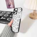 NITITOP Compatible for iPhone 13 Pro Max Case Cute Flower Floral Clear for Women Girl Ultra Slim Crystal Shockproof Soft TPU Anti-Yellow Protective Phone Cover - Clear Black