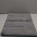 DEXI Bathroom Rugs 36x24, Washable Non Slip Bath Mat for Shower Floor, Absorbent Quick Dry Bathmat with Rubber Backing, Ultra Soft Plush Carpet for Tub, Grey