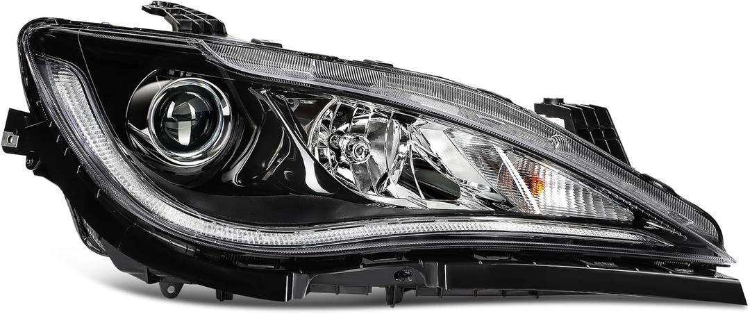 Headlight Assembly Fit 2017-2022 for Chrysler Pacifica Black Housing Clear Lens Passenger Side CH2503317 68370844AD