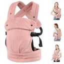 Baby Carrier Newborn to Toddler- Ergonomic, Cozy and Lightweight Infant Carrier for 7-40lbs, 3 Carry Positions Newborn Carrier, Pink