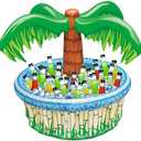 JOYIN 28” Inflatable Palm Tree Cooler, Luau Hawaiian Tropical Beach Themed Party Decorations, Blow Up Palm Trees Cooler Outdoor Party Supplies, Kids Adults Birthday Party Décor