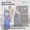 Aquasana Whole House Water Filter System Professional Installation Kit | Brass Components | 3/4" Fittings | Includes 20" Pre-Filter and 10" Post-Filter | Includes Bypass | EQ-1000-075