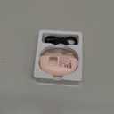 Electric Nail Clipper, Electric Nail Trimmer with Nail File, Mini Quiet Fingernail Trimmer with LED Light & 2 Speeds, Rechargeable Automatic Nail Clipper for Kids, Adult, Seniors (Pink)