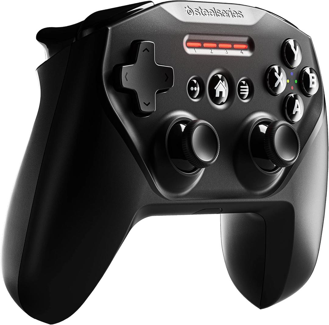 SteelSeries Nimbus+ Bluetooth Mobile Gaming Controller with iPhone Mount, 50+ Hour Battery Life, Apple Licensed, Made for iOS, iPadOS, tvOS