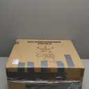 BestOffice | Ergonomic Office Chair | Mid-Back Swivel Desk Chair | Breathable Backrest & Lumbar Support | Adjustable Height | Sponge Seat | Rolling Wheels | Dark Black | for Adults & Women