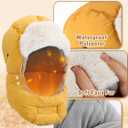 Winter Trapper Hat for Men - Windproof & Waterproof Hat with Removable Mask Goggles Ear Flaps