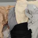 Momcozy Women's Maternity High Waist Underwear Pregnancy Soft Seamless Maternity Underwear Over Bump (Large, Almond,pink,black,light Grey,dark Grey-5pk)