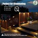SOLPEX Solar Deck Lights Outdoor 16 Pack, Solar Step Lights Waterproof Led Solar lights for Outdoor Stairs, Step , Fence, Yard, Patio, and Pathway(Warm White)