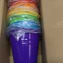 Sadnyy 12 Pack Metal Buckets with Handle, Galvanized Bucket 4.5 x 5 Inch Basket Bucket Party Supplies, Crafts for Christmas Halloween Candy Bars Vase Crafts(Rainbow Color)