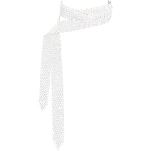 Rhinestone Scarf for Women Long Sparkle Sequin Neck Scarf Skinny Womens Tie for Prom Daily Party Women Accessories (White) Rhinestone Scarf for Women Long Sparkle Sequin Neck Scarf Skinny Womens Tie for Prom Daily Party Women Accessories (White)