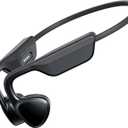 Bone Conduction Headphones,Open Ear Headphones Bluetooth 5.3 with Mic,Bone Conduction Earbuds 12Hrs Playtime,IPX7 Sweatproof Waterproof Sport Earphones for Running,Walking,Cycling,Gym