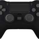 eXtremeRate Black Decade Tournament Controller (DTC) Upgrade Kit for PS4 Slim Pro Controller JDM-040 050 055, Upgrade Board & Ergonomic Shell & Back Buttons & Trigger Stops - NO Controller