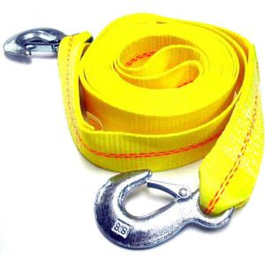 HFS(R) 2" X 30', 4.5 Ton 2 Inch X 30 Ft. Polyester Tow Strap Rope 2 Hooks 10,000lb Towing Recovery