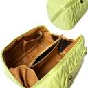 Travel Makeup Bag for Women, Large Capacity Cosmetic Bags for Girls, Compact Pouch Make up Organizer, Waterproof Toiletry Bag with Divider and Handle (Green)