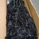 Daifunli Black 6 ft Crooked Top Christmas Tree