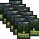 HORLIMER 5x7 Picture Frame Set of 12, Black Picture Frames Display 5 by 7 Photo for Wall or Tabletop