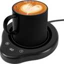 Mug Warmer, 3 Temperature Settings Coffee Mug Warmer, 2-12H Timed Settings Coffee Warmer, Digital Display Mug Warmer for Desk with Touch Control, 25W Coffee Cup Warmer for Tea, Coffee, Milk, Candles