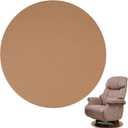Recliner Pads for Hardwood Floors - Round Floor Rubber Mat for Recliners Protects Hardwood & Tile Floors from Scratches, Coffee
