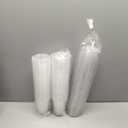 [100 Pack] 12 oz Clear Plastic Cups with Flat Slotted Lids, Disposable Drinking Party Cups for Iced Cold Drinks Coffee Tea Smoothie Bubble Boba