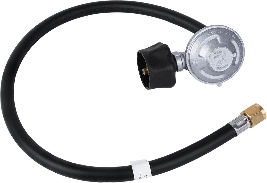 25IN Hose and Regulator Kit for Weber, Fits Weber Spirit, Genesis, and Summit Propane Gas Grill, Includes 200/300/400/Silver/Gold Series, for Weber Grill Parts 7502, 7627, 67069, 69891