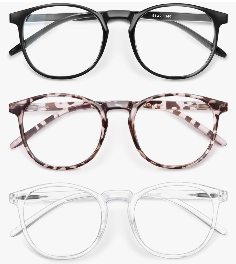 IBOANN Iconic Blue Light Glasses for Woman - Computer Glasses 99% Blue Light Blocking - Anti Eyestrain & UV Glare Protection