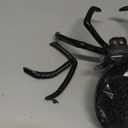 Halloween Style Spider Candy Tray 9.44 Inch Plastic Dessert Plate Multi-Function Fruit Serving Bowl for Home Party Dining (24x23cm)