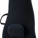 ObusForme Highback Backrest Support - Extra Tall Padded Seat Cushion and Lumbar Support Pillow, Portable Posture Support with Soft and Durable Foam (Black)