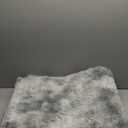 Fluffy Area Rug for Bedroom 4x6 Feet, Indoor Plush Carpet, Shag Soft Bedside Rug, Cute Comfy Furry Rug for Living Room Dorm Girls Boys Room Nursery Decor, Tie Dye Grey