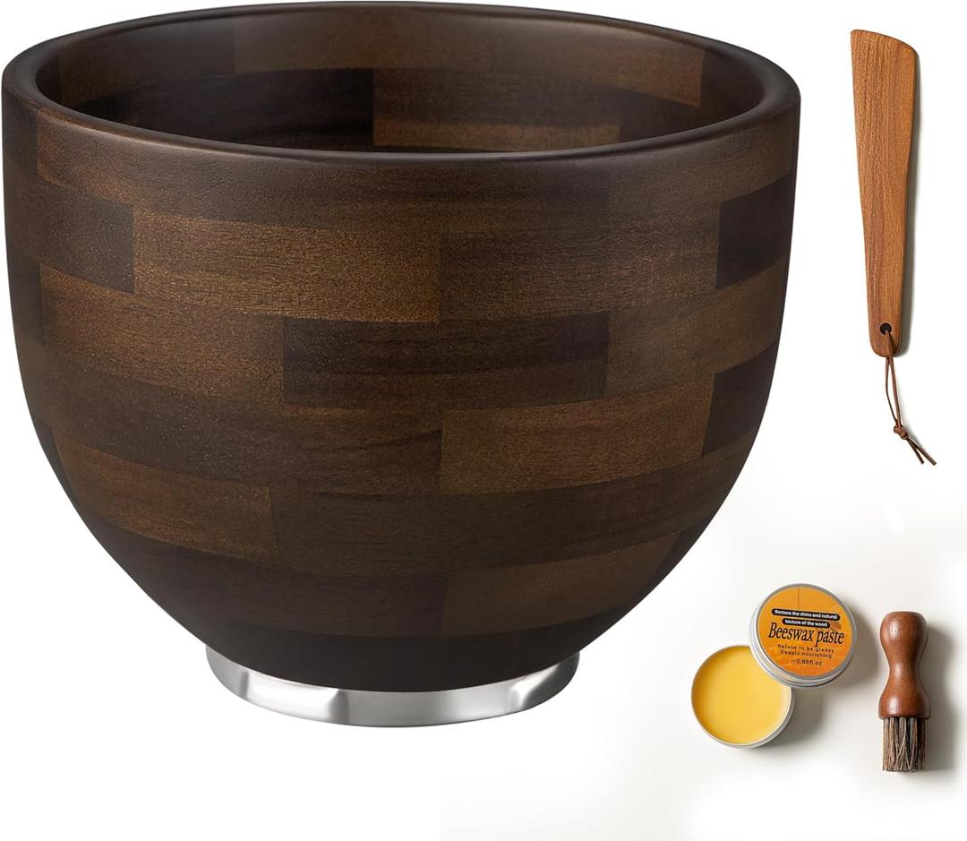 Walnut Mixing Bowl for Kitchen Aid 4.5-5 Qt Tilt-Head