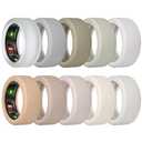 Sylacor 10 Pack Ring Cover Compatible with Oura Ring Gen 4/Ceramic, Oura Ring Gen 3, Anti-Scratch Elastic Silicone Oura Ring Protector Case for Men Women Working Out Gym (10Collors-4, S (6/7/8/9/10))