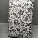 Eddie Bauer - King Quilt Set, Super Soft Bedding with Matching Shams, Rounded Corners, Diamond Corner Stitch (Woodblock Floral Black, King)