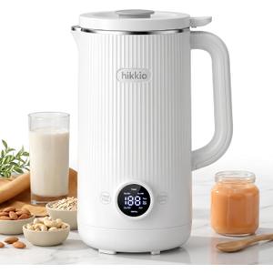8-in-1 Nut Milk Maker Machine – Homemade Soy, Almond, Oat & Coconut Plant-Based Milk Maker – Delay Start, Keep Warm, Self-Cleaning – 20 oz