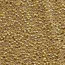 Galvanized Gold Miyuki Japanese round rocailles glass seed beads 11/0 Approximately 24 gram 5 inch tube