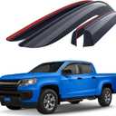 Goodyear Shatterproof Window Deflectors for Chevrolet (Chevy) Colorado/GMC Canyon 2015-2022 CrewCab, Tape-on Rain Guards, Window Visors, Vent Deflector Visor, Car Accessories, 4 pcs. - GY003244LP (For Colorado 15-22)