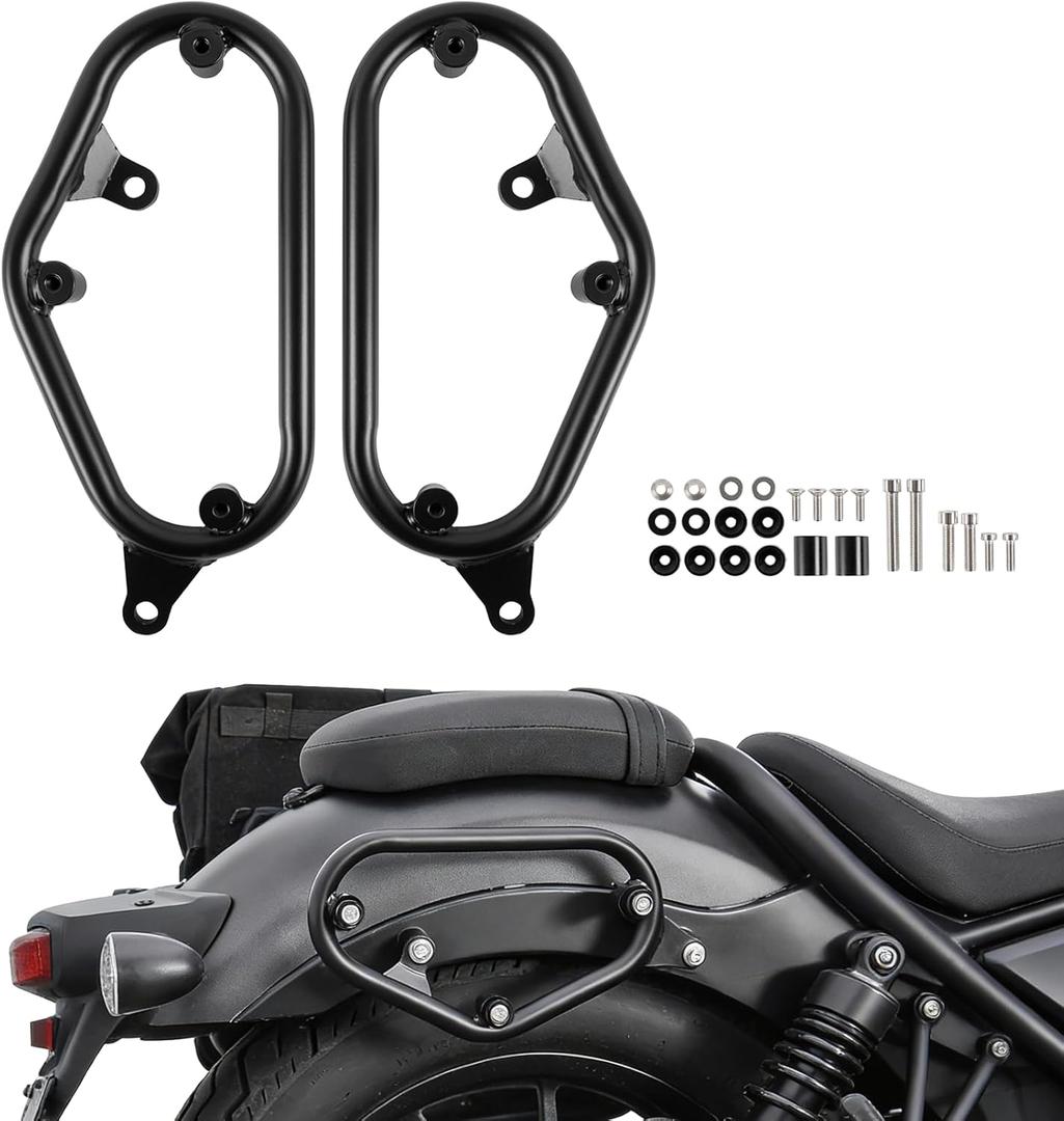 Motorcycle Saddlebag Support Brackets for Rebel 300 CMX300 Rebel 500 CMX500 2017 2018 2019 2020 2021 2022 2023 2024 2025 2026 Saddle Bag Side Support Mount Brackets